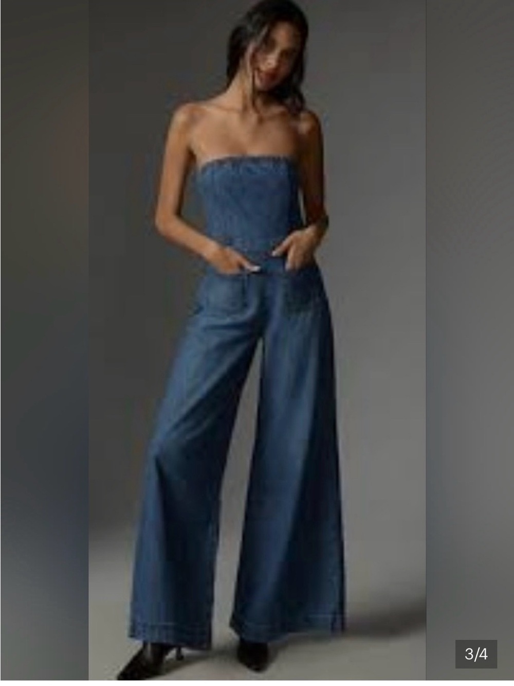 Pilcro Charcoal jumpsuit